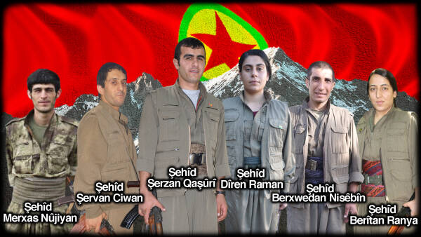 HPG şahadete ulaşan 6 savaşçının kimliğini paylaştı