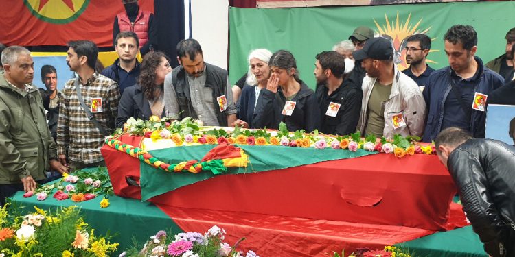 HPG gerillası Serhat Gökçe son yolculuğuna uğurlandı