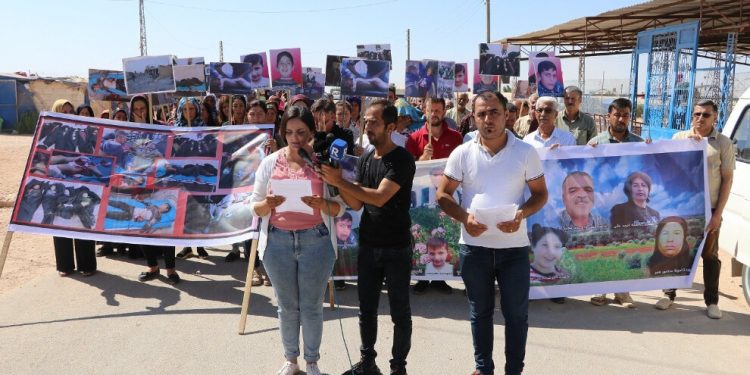 Efrînli göçmenler TC terörünün durdurulmasını istedi