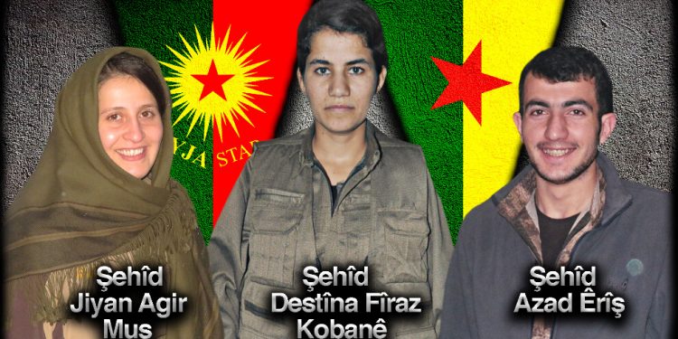 HPG, Metîna’da şehadete ulaşan 3 gerillanın kimliğini açıkladı