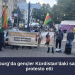 Hamburg’da gençler Kürdistan’daki saldırıları protesto etti
