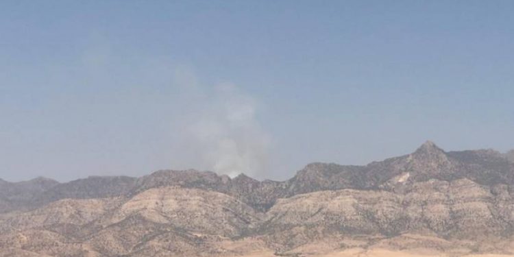 Cudî Dağı yanıyor – Yangına müdahale edilmesi engelleniyor