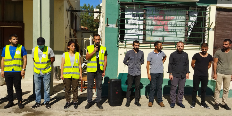 Lavrio’da tecrite karşı başlatılan açlık grevini 46’ncı grup devraldı