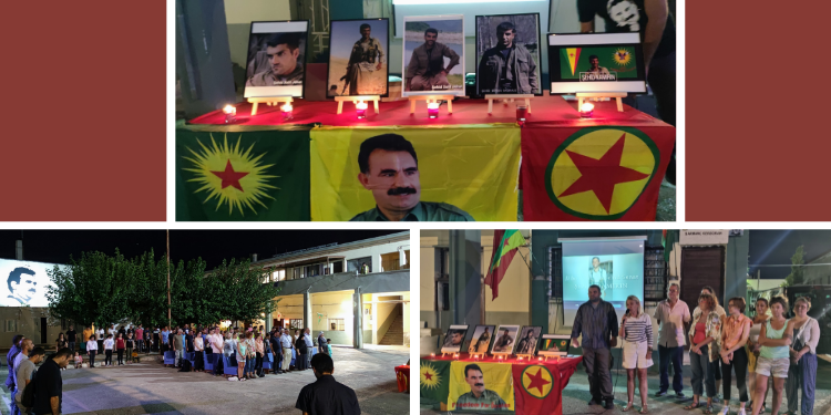 Lavrio’da şehit düşen 3 özgürlük savaşçısı anıldı