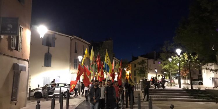 Gençler Marignane’de faşizme karşı alanlara aktı