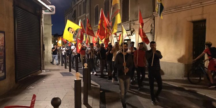 Gençler Marignane’de faşizme karşı alanlara aktı