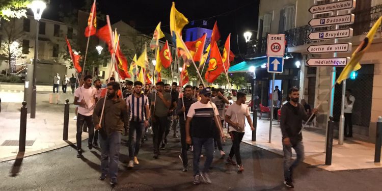 Gençler Marignane’de faşizme karşı alanlara aktı