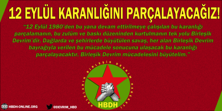 HBDH: Darbe ile başlayan sürecin diğer tarafı ise katıksız bir direniştir