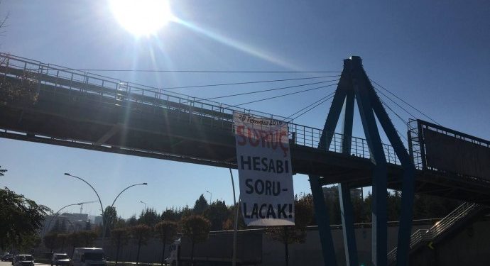 SGDF’den pankart; “20 Temmuz 2015 Suruç hesabı sorulacak”