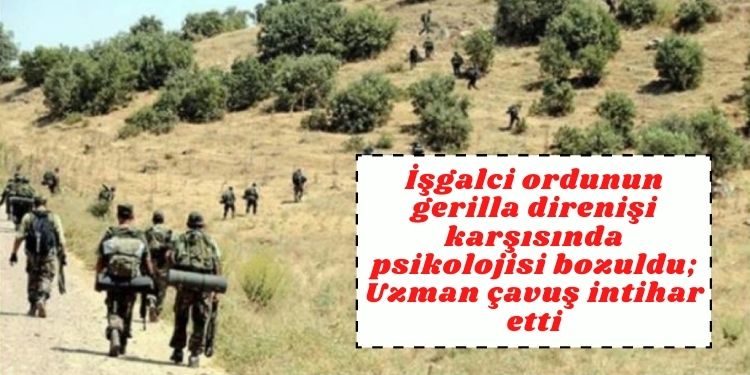 İşgalci ordunun gerilla direnişi karşısında psikolojisi bozuldu; Uzman çavuş intihar etti