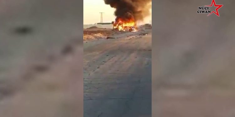 SON DAKİKA – İşgalci TC Kobanê’de bir sivil aracı daha vurdu