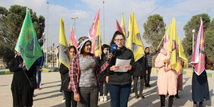 Devrimci gençlik Minbic’de yapılan saldırıyı kınadı