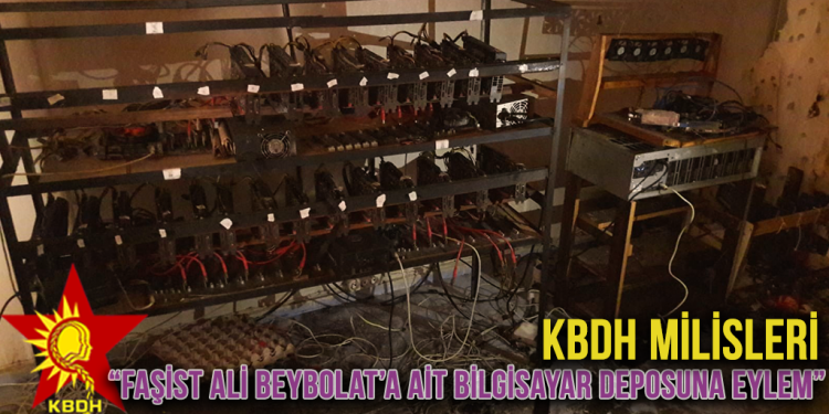KBDH’dan faşist Ali Beybolat’a ait bilgisayar deposuna sabotaj eylemi