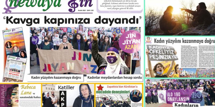 Newaya Jin Aralık sayısı “Kavga kapınıza dayandı” manşetiyle çıktı