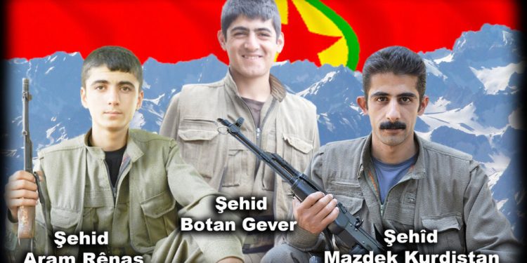 HPG 2016 yılında şehadete ulaşan 3 gerillayı andı