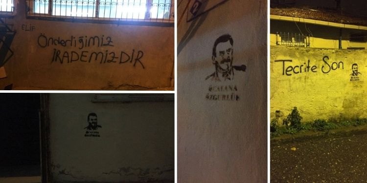 Yurtsever gençlikten yazılama ve baskı – “Önderliğimiz İrademizdir”