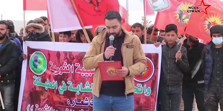 Tebqa gençliği KDP’nin ihanetine karşı açıklama yaptı