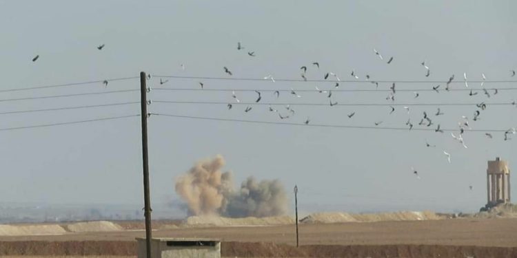 İşgalci TC Girê Spî ve Kobanê’yi bombalıyor