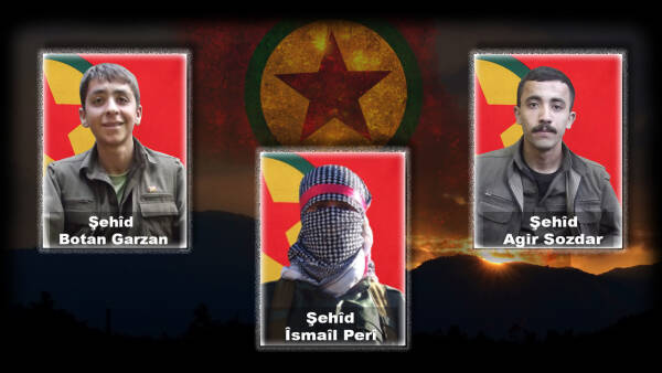 HPG 2016 ve 2017’de şehit olan 3 savaşçının kimlik bilgilerini paylaştı