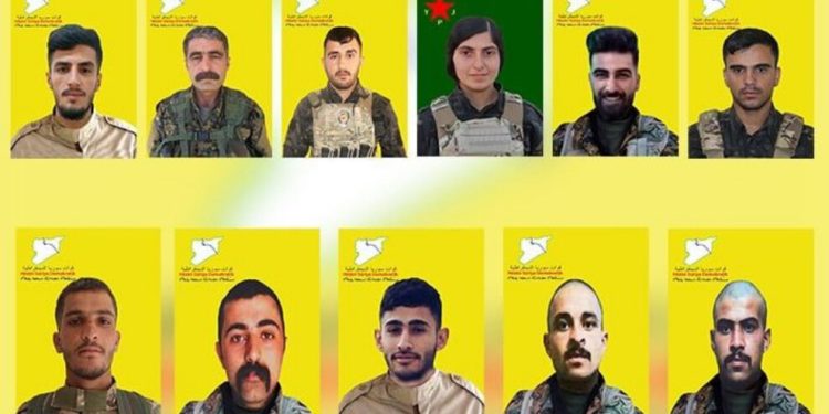 QSD şehit düşen 11 savaşçının kimliğini açıkladı