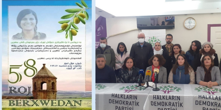 Kar yağışı Silêmanî’de Efrîn Anmasını, Amed’de de HDP mitingini erteletti