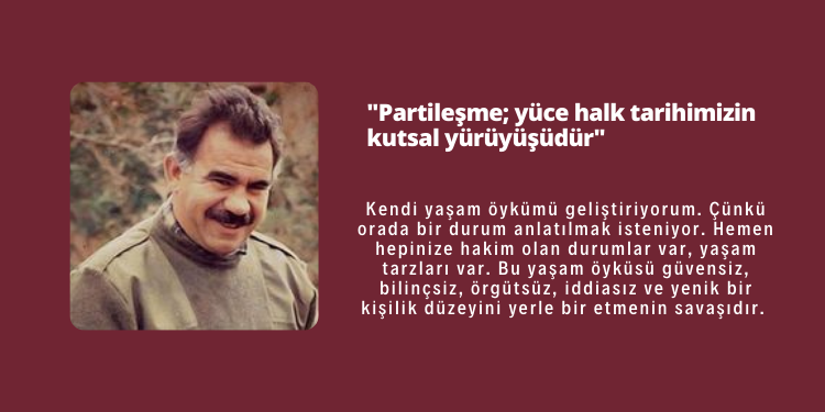 “Partileşme; yüce halk tarihimizin kutsal yürüyüşüdür”