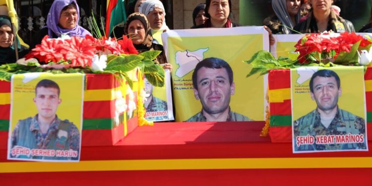 İki QSD savaşçısı son yolculuğuna uğurlandı