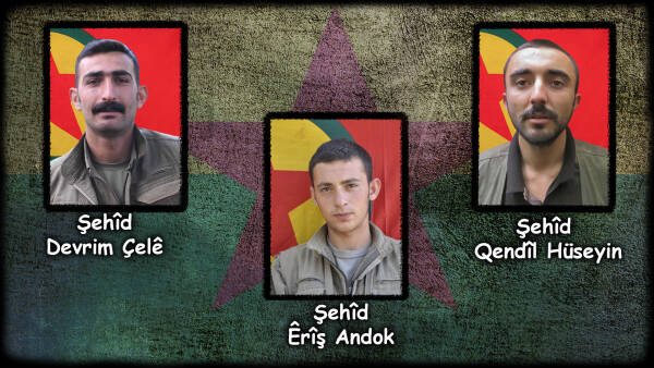 HPG 2018’de şehit olan 3 gerillanın kimlik bilgilerini paylaştı