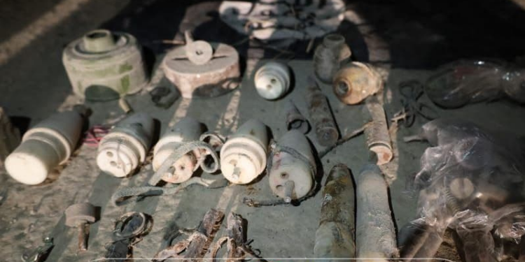 DAİŞ’e ait patlayıcı imalathanesine baskın; Çok sayıda patlayıcıya el konuldu