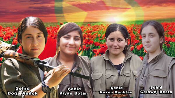 HPG Botan ve Şemzinan’da şehit olan 4 gerillayı andı