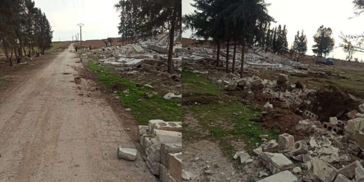 İşgalci TC Serêkaniyê’de 9 evi yıktı