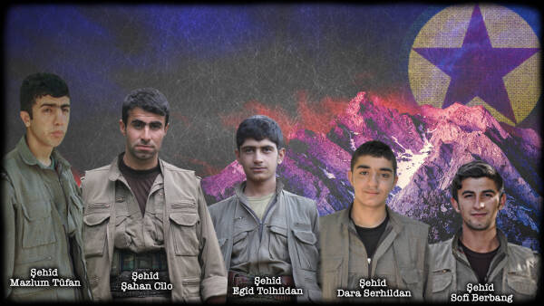 HPG 2018 yılında şehadete ulaşan 5 gerillayı andı