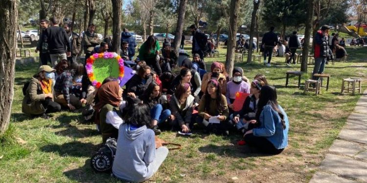 Dicle Üniversitesi öğrenicilerinden 8 Mart etkinliği