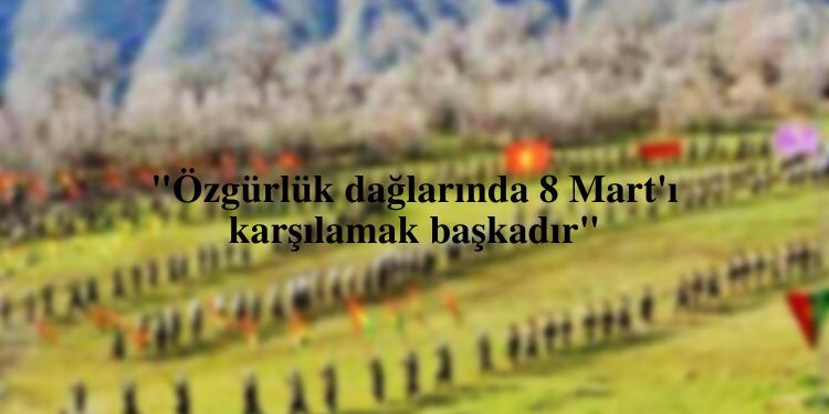 “Özgürlük dağlarında 8 Mart’ı karşılamak başkadır”