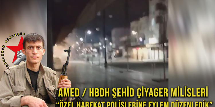 SON DAKİKA – HBDH Ş. Çiyager Milisleri’nden Sur’da işgalci polislere eylem