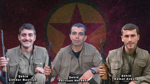 HPG Botan’da 2017 yılında şehit düşen 3 gerillayı andı