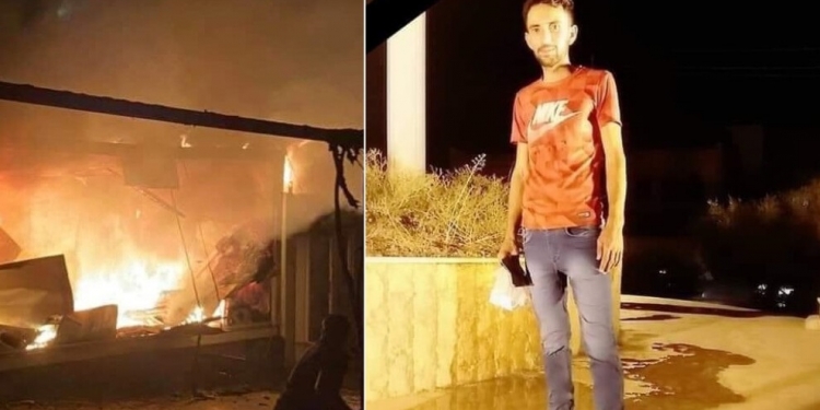 Êzidî kampında yangın; Bir genç yaşamını yitirdi