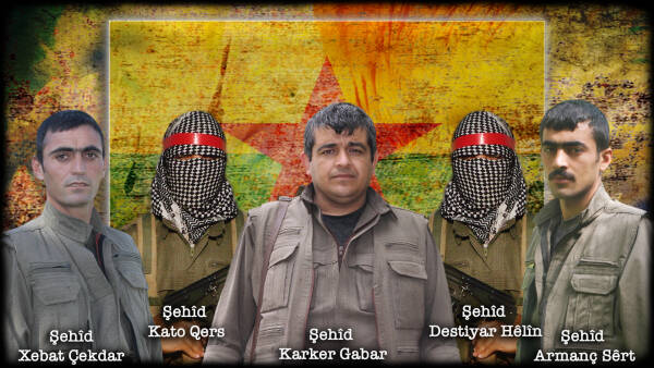 HPG 5 gerillayı andı – Fedakarlıkları ve fedailik çizgisindeki ısrarlı duruşlarıyla öncülük ettiler