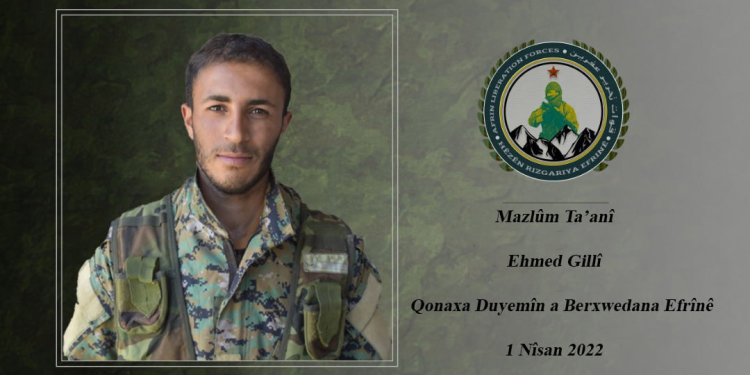 HRE kazayla şehit olan bir savaşçısını andı