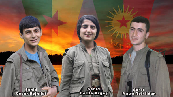 HPG 3 şehîdin kimlik bilgilerini açıkladı