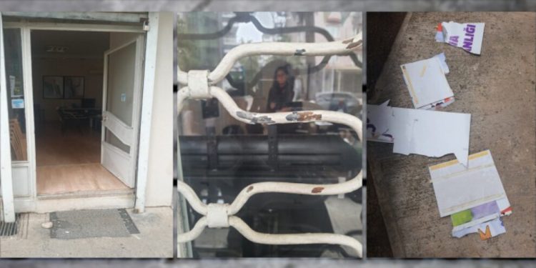 HDP Çukurova İlçe binasına ırkçı saldırı