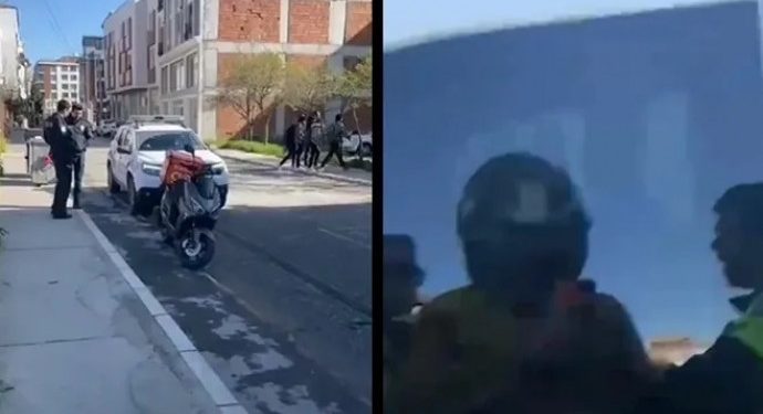 Çete polis kuryeyi ölümle tehdit etti