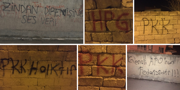 Yurtsever gençlikten Wan’da yazılama – “Gençlik Apo’nun Fedaisidir”