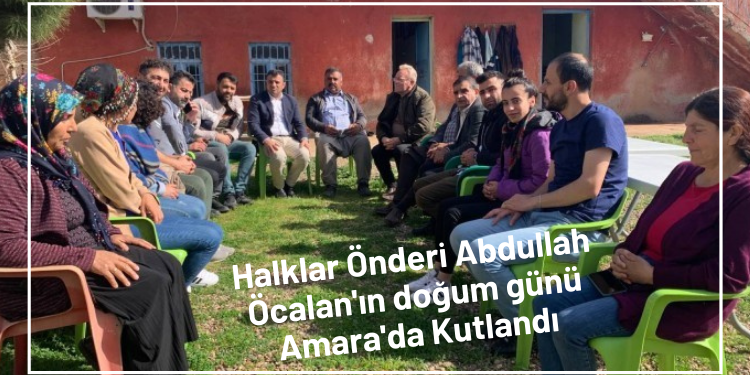 Halklar Önderi Abdullah Öcalan’ın doğum günü Amara’da Kutlandı