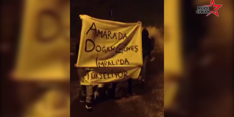 Yurtsever gençlik İstanbul’dan haykırdı; “Ciwan fedaiyê Rêber Apo ne!”