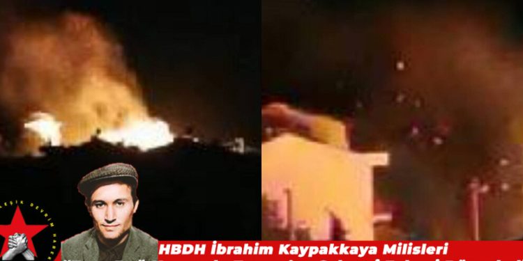 HBDH Foça’da sabotaj eylemi gerçekleştirdi