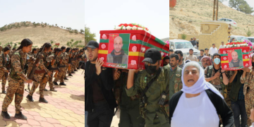 Şengal şehidini uğurladı