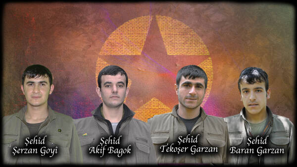 HPG Şehit düşen 4 gerillayı açıkladı