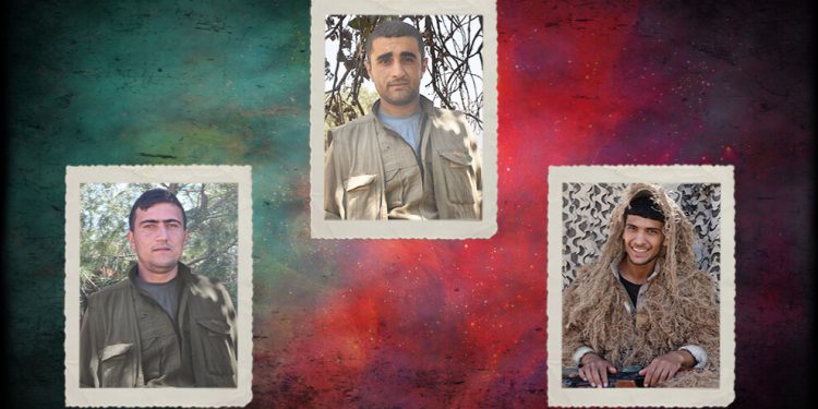 HPG, Zap’ta şehit düşen 3 gerillanın kimlik bilgilerini açıkladı