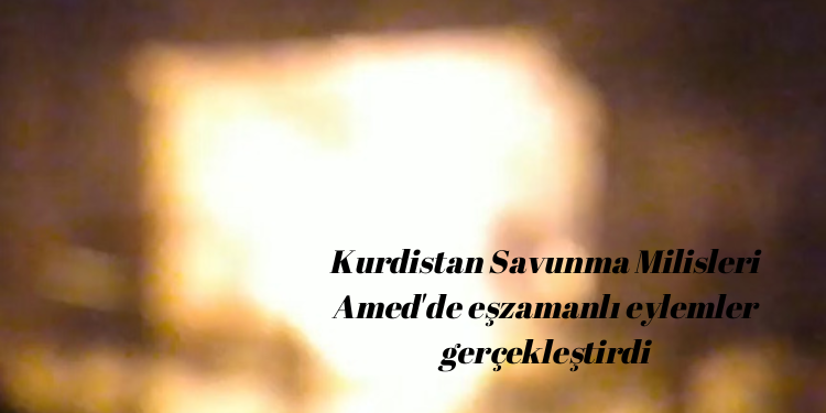 Kurdistan Savunma Milisleri Amed’de eşzamanlı eylemler gerçekleştirdi